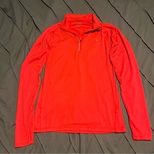 Old Navy Women's Bright Red Quarterzip Zip-Up